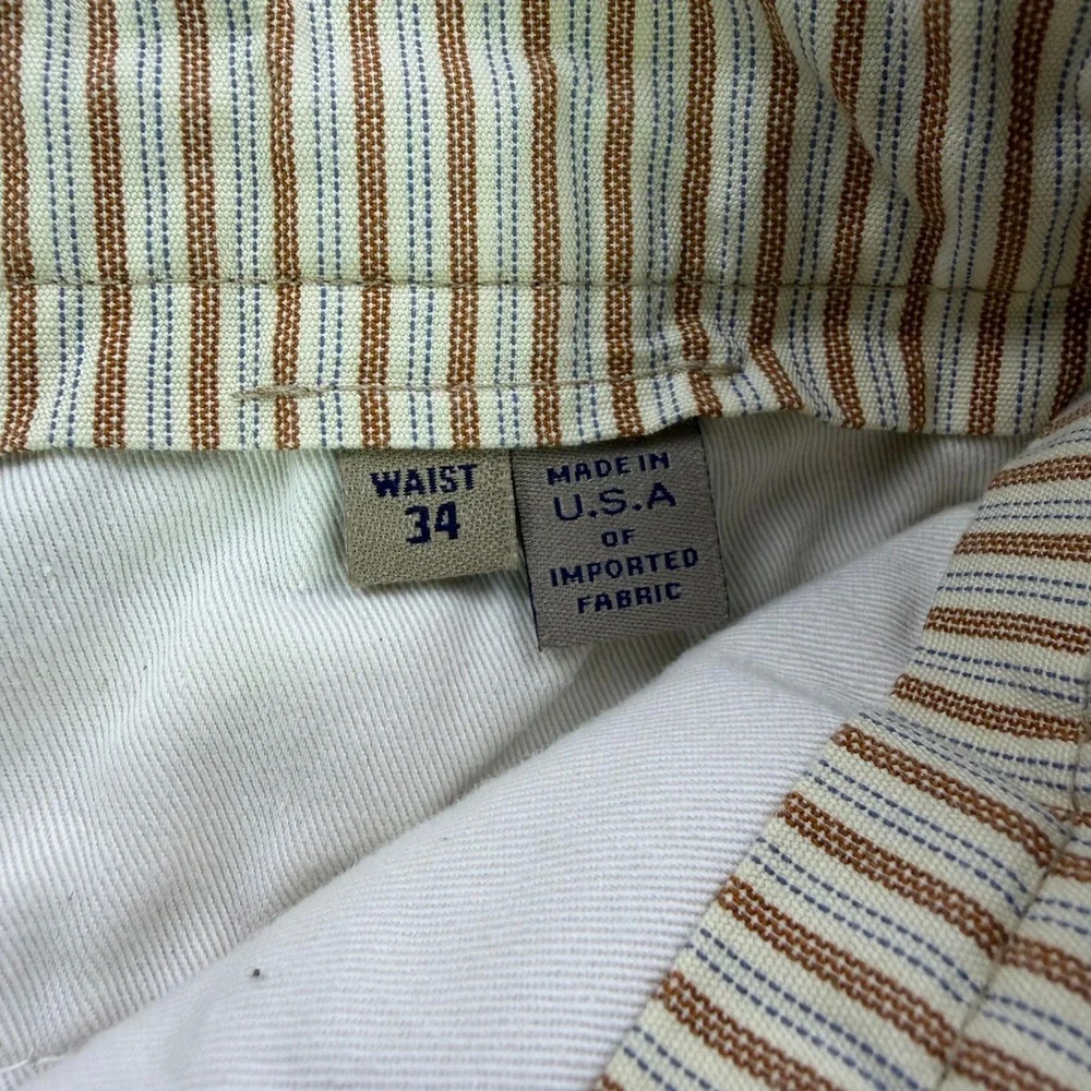 Bills Khakis M3 Slim Fit Chino Pants Mens 34 Khaki Tan Made in USA Cotton Twill